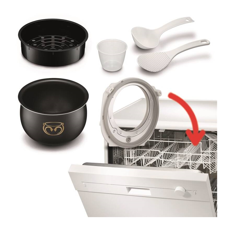Tefal - Multifunkční elektrický hrnec FUZZY 750W/230V