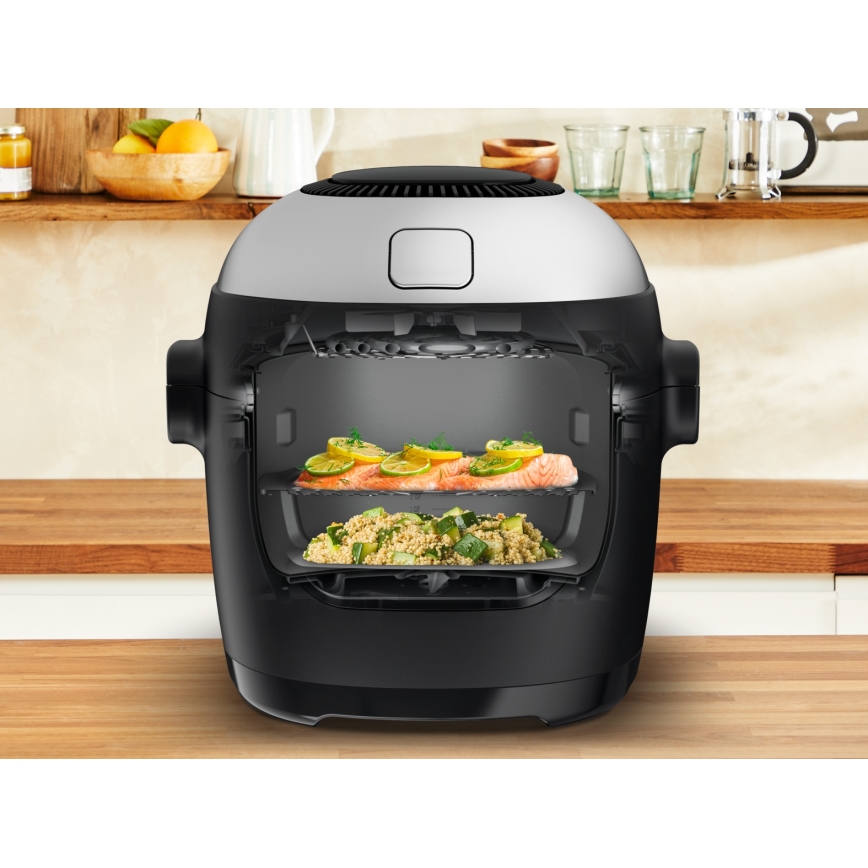 Tefal - Multifunkční hrnec a horkovzdušná fritéza 2v1 MULTICOOK ACTIFRY 1334W/230V 6 l