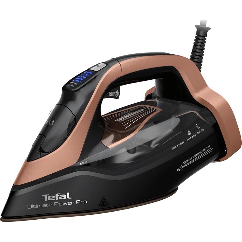 Tefal - Napařovací žehlička ULTIMATE POWER 3200W/230V měděná/černá