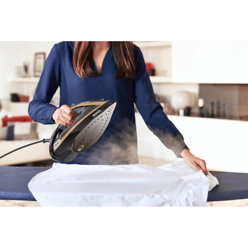 Tefal - Napařovací žehlička ULTIMATE PURE 3000W/230V zlatá/černá
