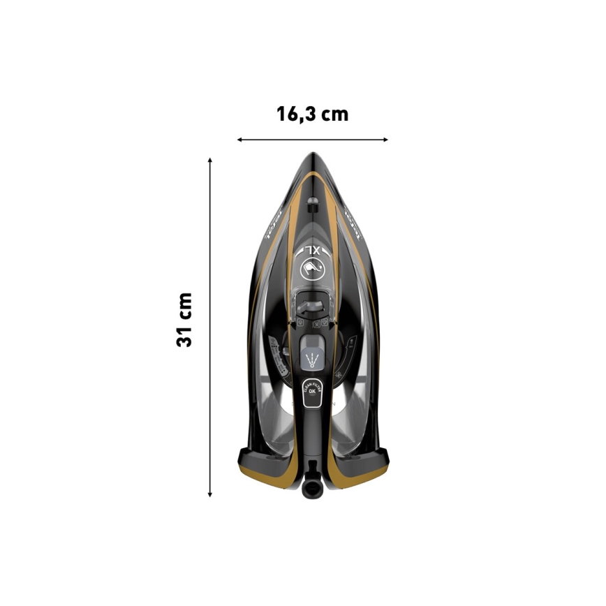 Tefal - Napařovací žehlička ULTIMATE PURE 3000W/230V zlatá/černá