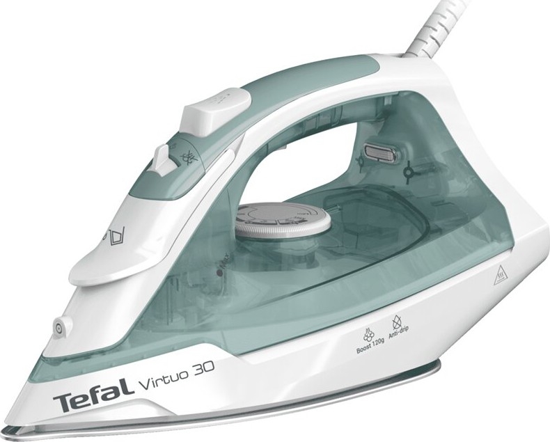 Tefal - Napařovací žehlička VIRTUO 2000W/230V zelená