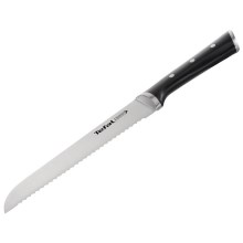 Tefal - Nerezový nůž na chléb ICE FORCE 20 cm chrom/černá