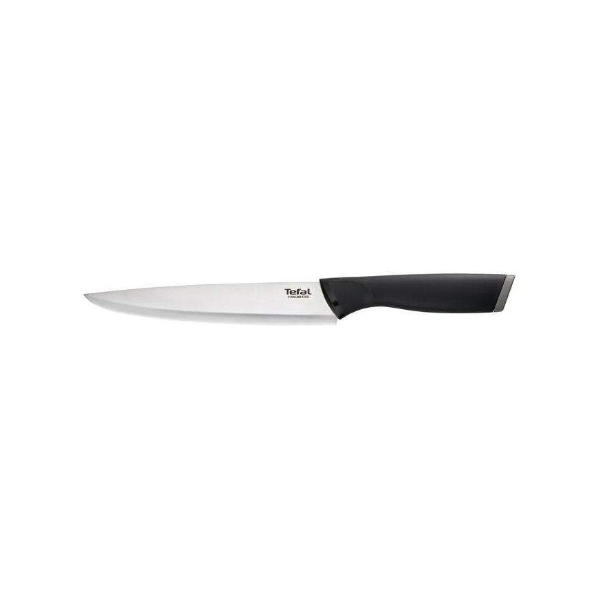 Tefal - Nerezový nůž porcovací COMFORT 20 cm lesklý chrom/černá