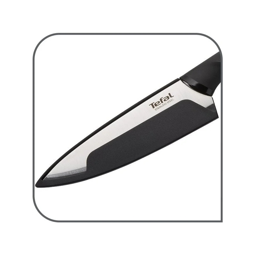 Tefal - Nerezový nůž univerzální COMFORT 12 cm lesklý chrom/černá