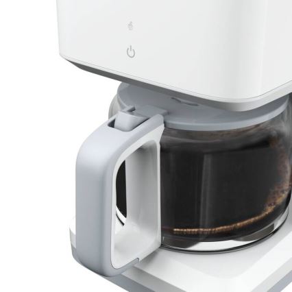 Tefal - Překapávací kávovar s LCD displejem SENSE 1000W/230V bílá