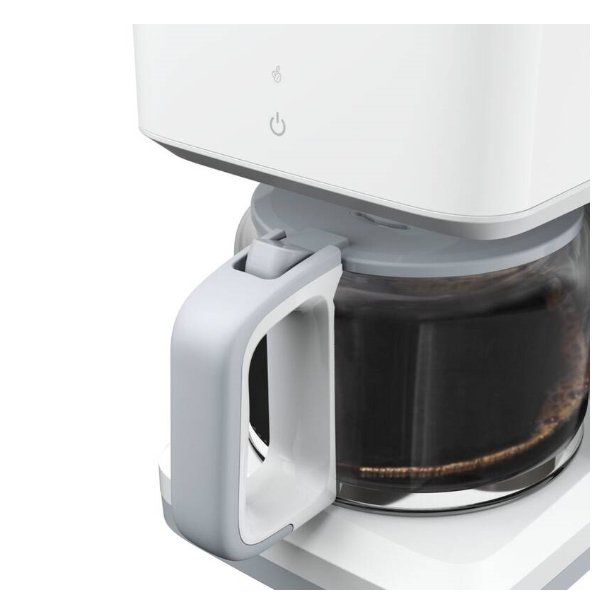 Tefal - Překapávací kávovar s LCD displejem SENSE 1000W/230V bílá