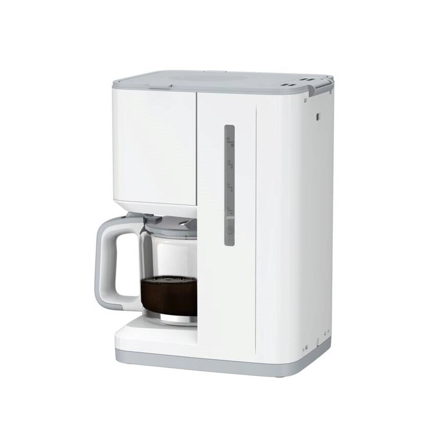 Tefal - Překapávací kávovar s LCD displejem SENSE 1000W/230V bílá