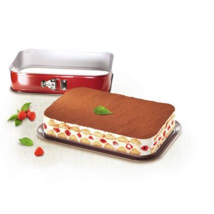 Tefal - Rozkládací forma na koláč DELIBAKE 36x24 cm červená