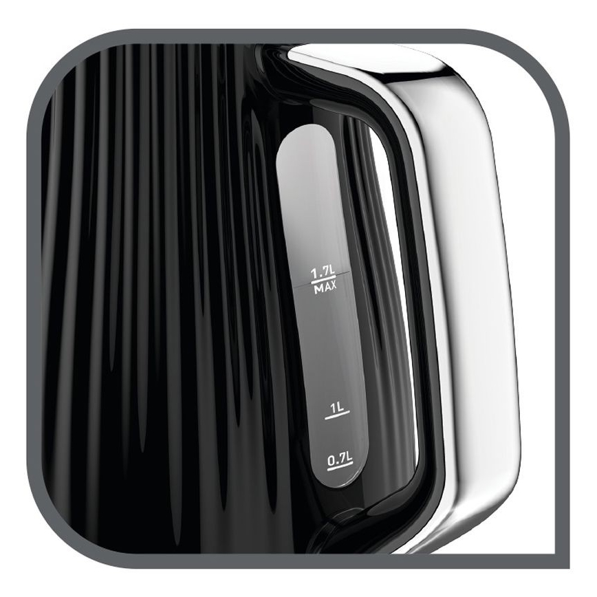 Tefal - Rychlovarná konvice LOFT 1,7 l 2400W/230V černá
