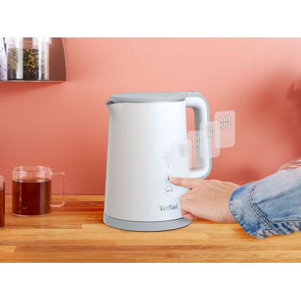 Tefal - Rychlovarná konvice SENSE 1 l 1800W/230V bílá