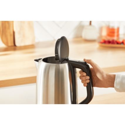 Tefal - Rychlovarná konvice SUBITO 1,7l 2400W/230V nerez/černá