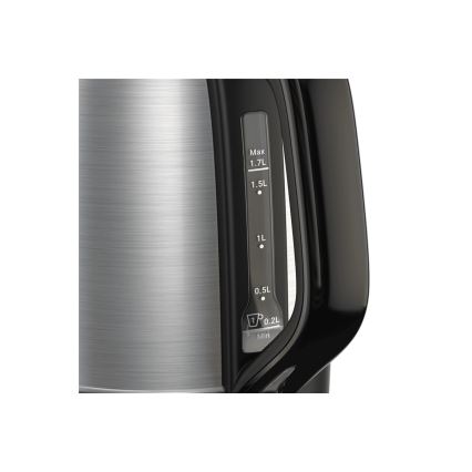 Tefal - Rychlovarná konvice SUBITO 1,7l 2400W/230V nerez/černá