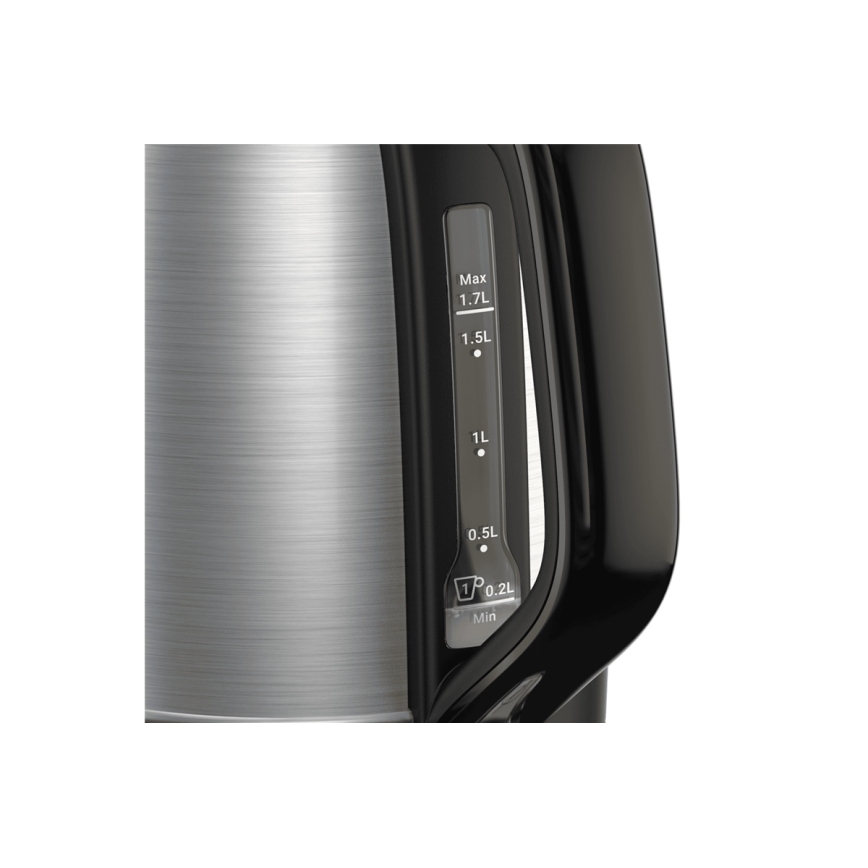 Tefal - Rychlovarná konvice SUBITO 1,7l 2400W/230V nerez/černá