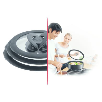 Tefal - Sada 3 skleněných poklic INGENIO