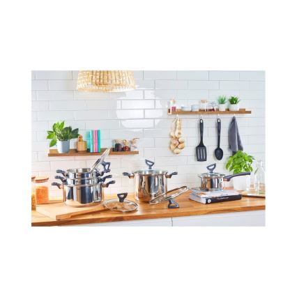 Tefal - Sada hrnců 10 ks DAILY COOK nerez
