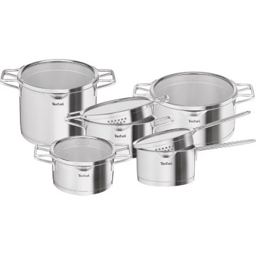Tefal - Sada hrnců 10 ks NORDICA nerez
