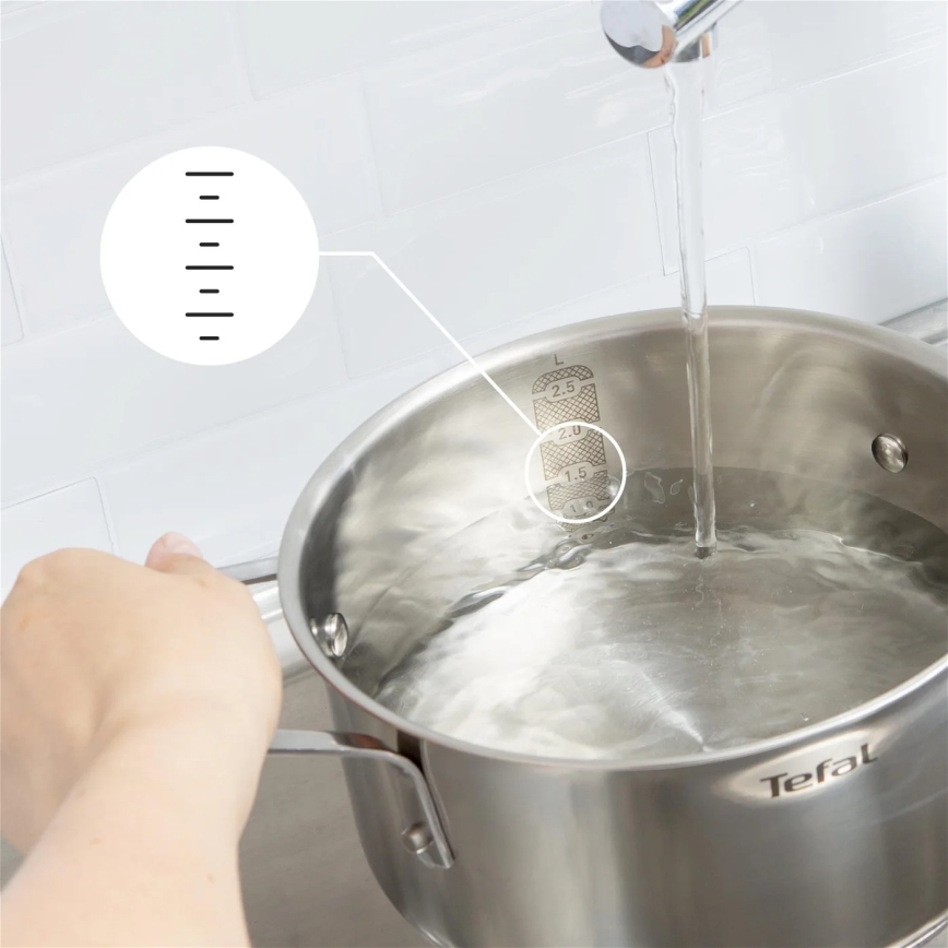 Tefal - Sada hrnců 3 ks DELICIOUS nerez