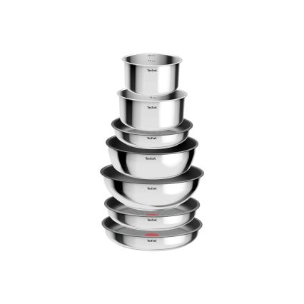 Tefal - Sada nádobí 15 ks INGENIO COOK nerez