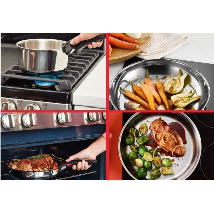 Tefal - Sada nádobí 5 ks INGENIO COOK nerez