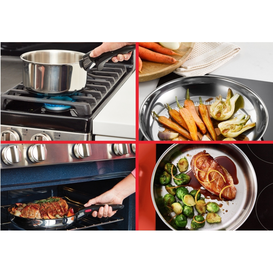 Tefal - Sada nádobí 5 ks INGENIO COOK nerez