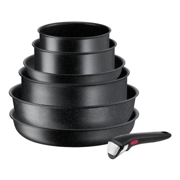 Tefal - Sada nádobí 7 ks INGENIO BLACK STONE