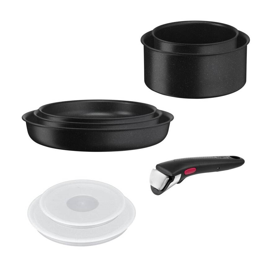 Tefal - Sada nadobí 8 ks INGENIO BLACK STONE