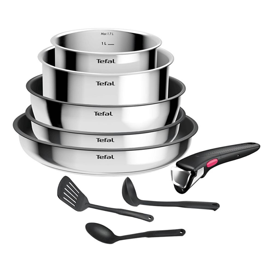 Tefal - Sada nádobí 9 ks INGENIO COOK nerez