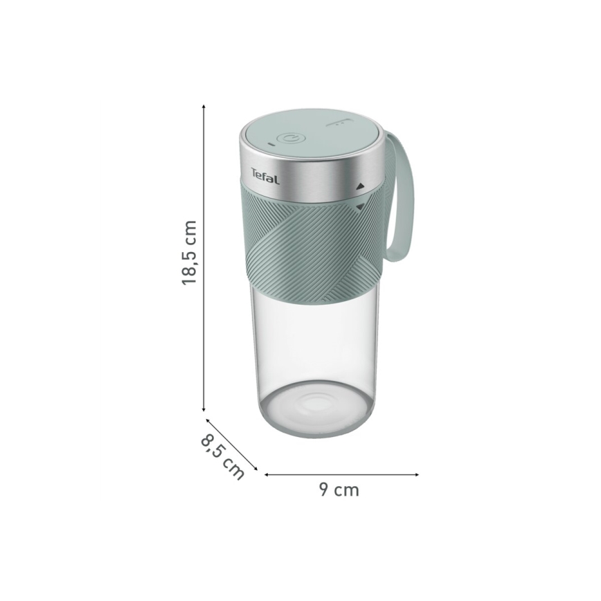 Tefal - Smoothie mixér BLENDFORCE 50W/5V 1200 mAh mintová
