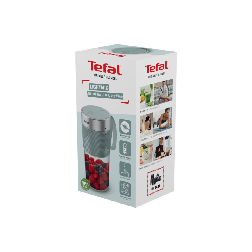 Tefal - Smoothie mixér BLENDFORCE 50W/5V 1200 mAh mintová