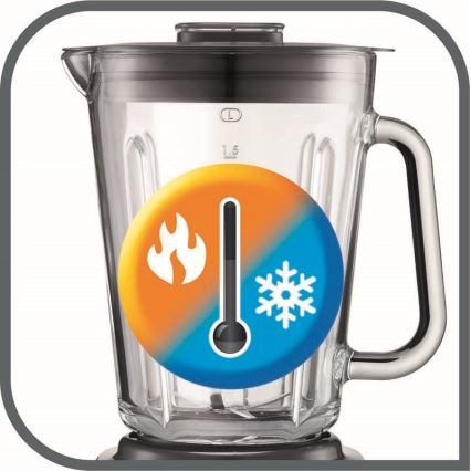 Tefal - Stolní mixér 2 l PERFECTMIX+ 1200W/230V matný chrom/černá