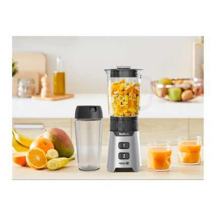 Tefal - Stolní mixér BLENDFORCE 400W/230V nerez/černá