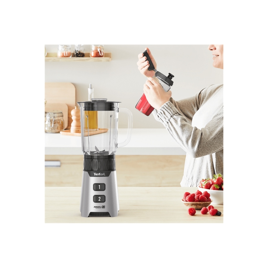 Tefal - Stolní mixér BLENDFORCE 400W/230V nerez/černá