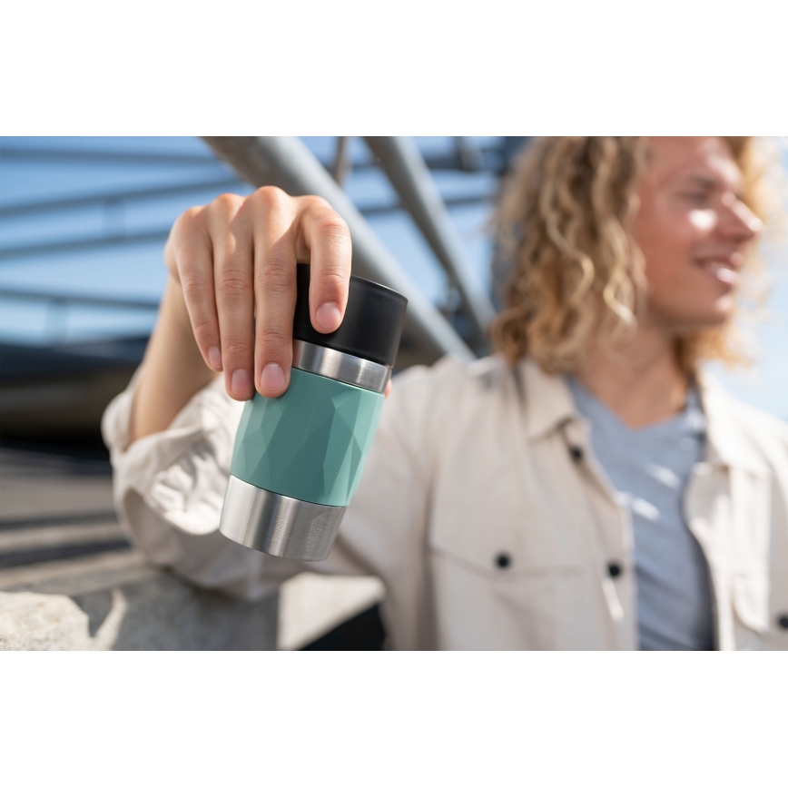 Tefal - Termohrnek 300 ml COMPACT MUG nerez/zelená