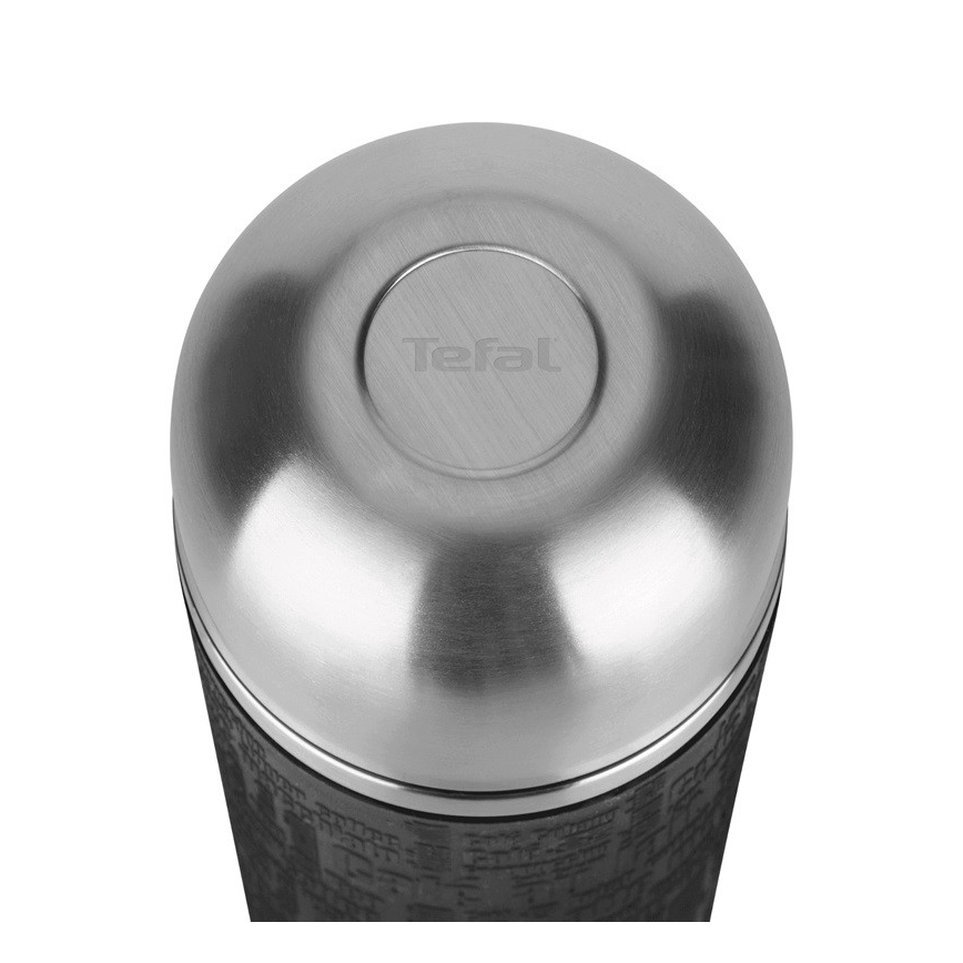 Tefal - Termoska s hrníčkem 0,5 l SENATOR nerez/černá