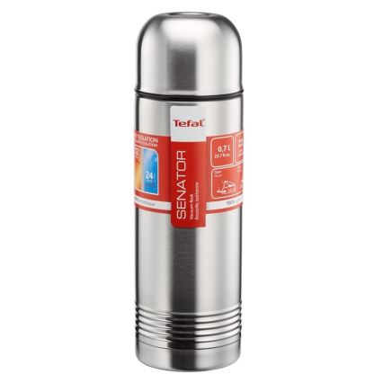 Tefal - Termoska s hrníčkem 0,7 l SENATOR nerez