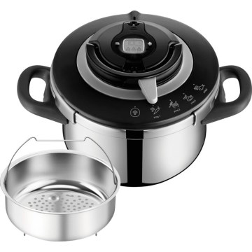 Tefal - Tlakový hrnec 4,5 l CLIPSO+ CHEF nerez