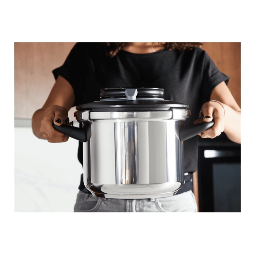 Tefal - Tlakový hrnec 4,5 l CLIPSO+ CHEF nerez