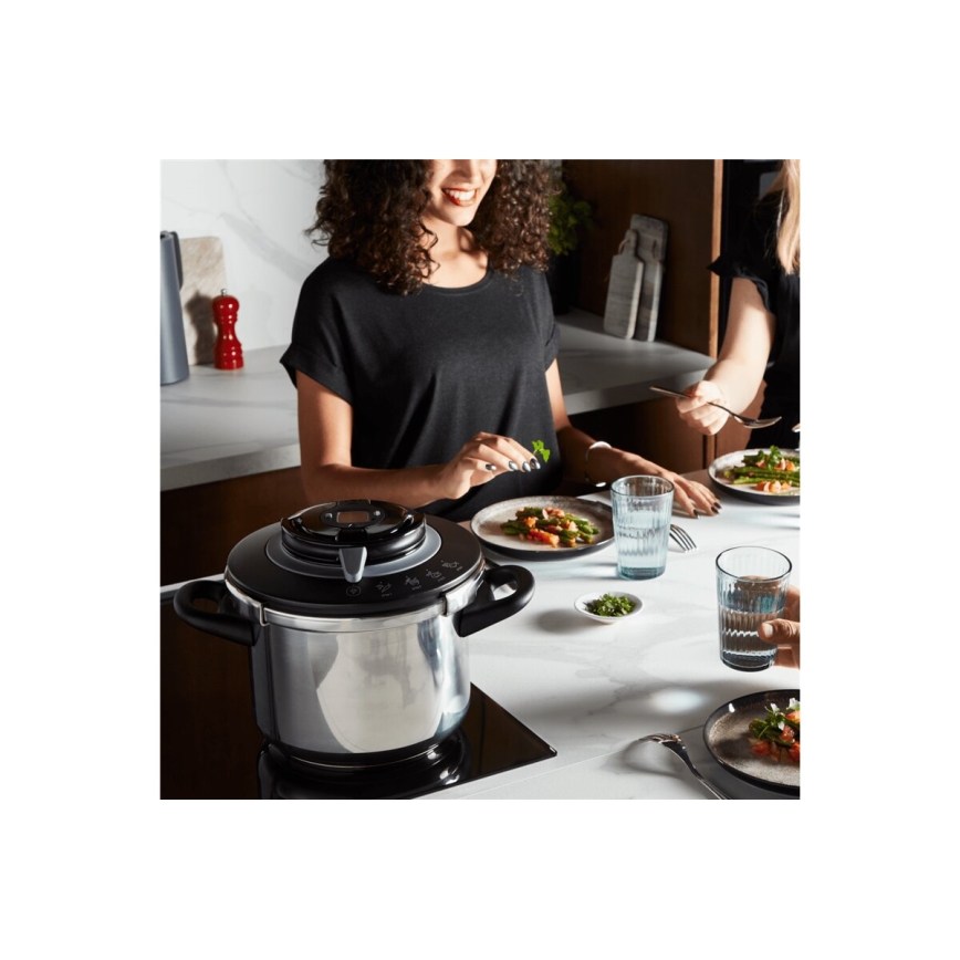 Tefal - Tlakový hrnec 4,5 l CLIPSO+ CHEF nerez