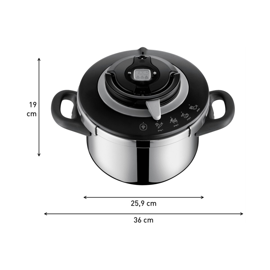 Tefal - Tlakový hrnec 4,5 l CLIPSO+ CHEF nerez