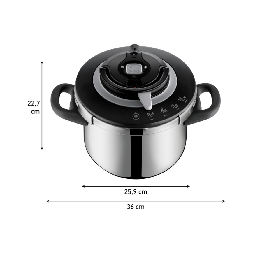Tefal - Tlakový hrnec 6 l CLIPSO+ CHEF nerez