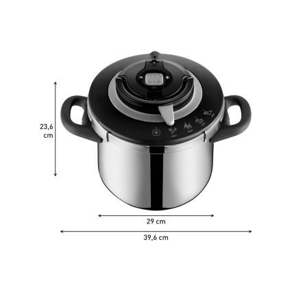 Tefal - Tlakový hrnec 8 l CLIPSO+ CHEF nerez