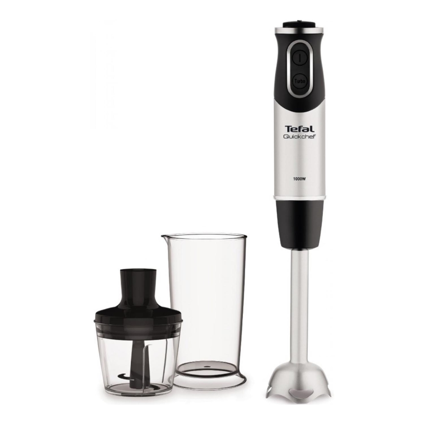 Tefal - Tyčový mixér QUICKCHEF 2v1 1000W/230V matný chrom/černá