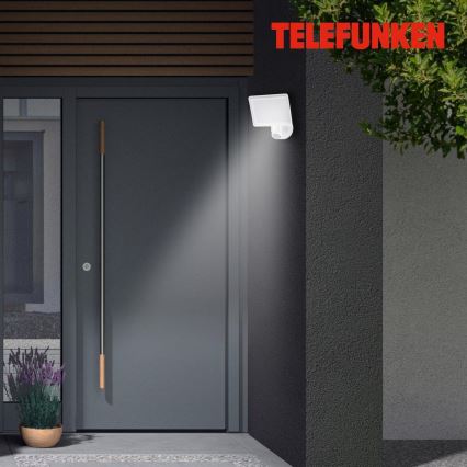 Telefunken 304406TF - LED Venkovní nástěnný reflektor se senzorem LED/20W/230V IP44