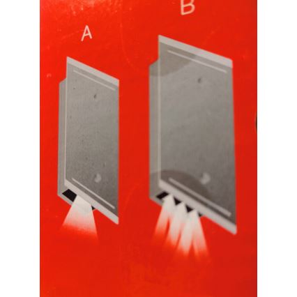 Telefunken 307704TF - LED Venkovní nástěnné svítidlo 2xLED/3W/230V IP44 stříbrná
