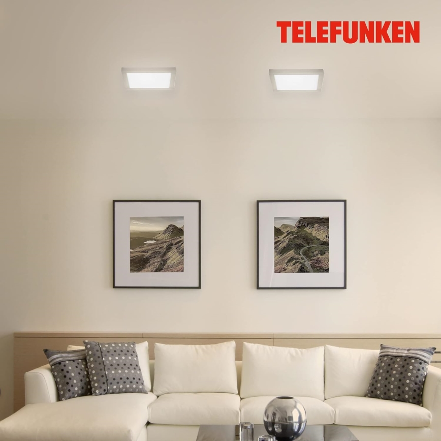 Telefunken 309602TF - LED RGBW Stmívatelné stropní svítidlo LED/18W/230V 2700-6500K Wi-Fi Tuya