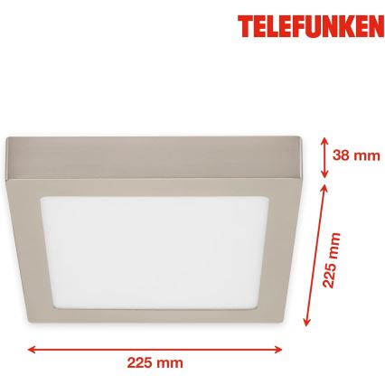 Telefunken 309602TF - LED RGBW Stmívatelné stropní svítidlo LED/18W/230V 2700-6500K Wi-Fi Tuya