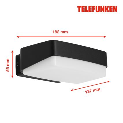 Telefunken 312205TF - LED Venkovní nástěnné svítidlo LED/14W/230V IP44