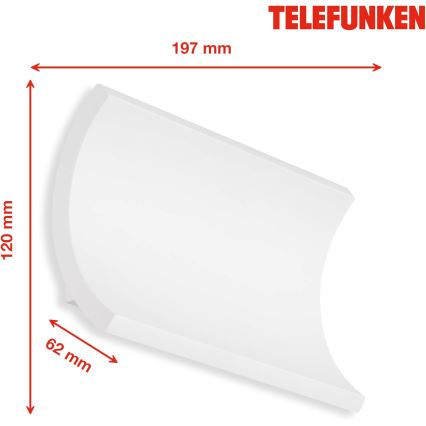Telefunken 312806TF - LED Venkovní nástěnné svítidlo 2xLED/6W/230V IP44 bílá