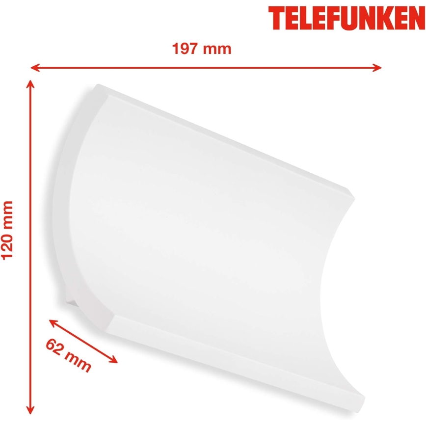 Telefunken 312806TF - LED Venkovní nástěnné svítidlo 2xLED/6W/230V IP44 bílá